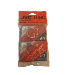 JVC GI 60‎  Blank Audio Cassette Tape (Sealed) NEW